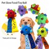 SVIEILLES Furry Fellow Snuffle Ball Interactive Dog Toy with Hidden Treats for Slow Food Training and Playtime Fun Dog Slow Food Training to Relieve Boredom and Stimulating (Purple)