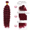 99j Human Hair Bundles Burgundy Water Wave Bundles Human Hair Red Bundles 20 22 24 inch Dark Red Wet and Wavy Bundles Human Hair Extensions