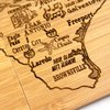 Totally Bamboo Texas State Puzzle 4 Piece Bamboo Coaster Set with Case