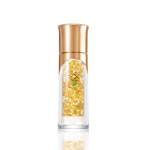 ROYAL HERB EX LOTION Face, Neck and Décolleté Moisturizer with Aloe Vera, Hyaluronic Acid, Yeast Extract and Gold, 1.18 FL OZ / 35ml