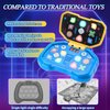 Acvens Handheld Dance Game,4 Mode,999 Level,Sensory Toys,Fast Puzzle Game,ADHD,Pop Fidget Toys for Kids Age 6-12,Birthday Gifts for Girls and Boys (Blue)