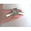 Generic Long shiny turquoise blue silver western design metal native tribal hair claw