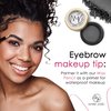 Marie-José & Co Soft Black Eyebrow Powder, Compact Eyebrow Kit for Women, Easy to Apply Eyebrow Makeup, Eyebrow Cake Powder with A Soft Finish for Naturally-Looking Brows All Day