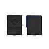 ZLCA Card Deck Box for MTG Yugioh TCG, Card Storage Box with Dividers Holds 100+ Sleeved Cards, Premium Card Deck Case Compatible with CCG Trading Cards (Black&Blue,Puzzle)