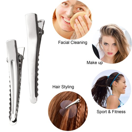 Hicarer 150 Pieces Heat Shield Guards, 6 Pieces Hair Clips, Single Hole, Clear Fusion Glue Protector for Hair Extension Using
