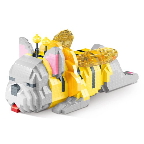 Myweyde Bulldog Building Blocks, Cute Animal Series Micro Mini Building Blocks Kit, Dog Micro Building Blocks, Mini Building Blocks Dog for Boys & Girls (Dog - 954Pcs)