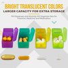Month Pill Box Organizer - 3-Times-A-Day | Morning-Noon-Night - 30 Day Pill Case with 32 Daily Compartments for Vitamins, Supplements, Medication - Travel Monthly Pill Organizer 3 Times A Day