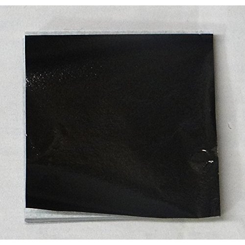 Candy Molds N More 3 x 3 inch Black Confectionery Foil Wrappers, 125 Sheets