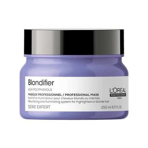 L'Oreal Professionnel Blondifier Mask | Nourishing & Smoothing Treatment | Enhances Shine & Fights Brass | For Blonde or Bleached Hair | For All Hair Types | 8.5 Fl. Oz.