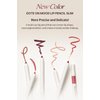 Heart Percent Dote On Mood Lip Pencil Slim, Defines and Fills Creamy Lip Liner Retractable Lipstick Pencil with Built-In Sharpener, 14. Calm Pink