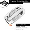 Exterior Door Handle Set, All Chrome, Compatible with 1999-2007 Chevy Silverado Suburban Tahoe Avalanche, GMC Sierra Yukon, Cadillac Escalade, Front Left Driver & Right Passenger | 15034985, 15182406