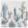 Boston International IHB 3-Ply Paper Napkins, 20-Count Lunch Size, My Little Green Cactus