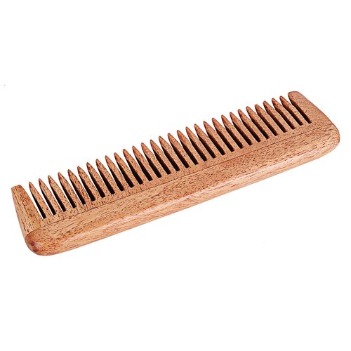 SVATV Handcrafted Neem wood Comb For Detangling Hair For Thick, Curly And Wavy Hair, Non-static A...