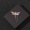 Leadigol 4 PCS Vintage Dragonfly Hair Clips, U Shaped Dragonfly Hair Pins Bridal Wedding Hair Pin Hair Ornament Headdress Hair Jewelry for Women Wedding Party