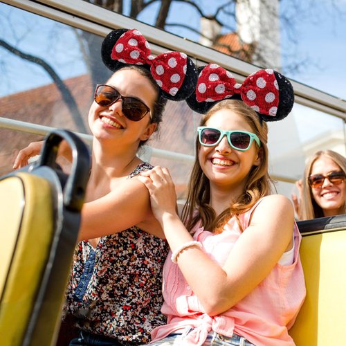 XXXPOWERXXX Mouse Ears Bow Headbands,3PCS Shiny Bow Valentine Ears Classic Hairbands,Red Sequin Red Dot Christmas Party Princess Cosplay Costume Hair Band Gift for Women Girls