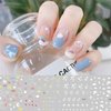 6 Sheets Star Cloud Nail Art Stickers Starry Sky Wrangler Moon Rainbow Heart Nail Decals Cute 3D Self-Adhesive Nail Decorations for Nail Art Design DIY Nail Supplies for Women Girls Kids