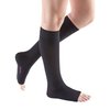 mediven comfort for women, 20-30 mmHg, Calf High Compression Stockings, Open Toe, ebony, III-Extra Wide