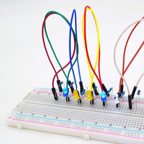 haraqi 750 Pcs 3mm LED Light Emitting Diode Assortment Kit,Low Voltage Diffused Diode for DIY PCB Circuit,Indicator Lights