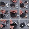 100 Set Snap Fasteners Leather Snaps Button Kit Press Studs with 4 Pieces Fixing Tools, 12.5 mm in Diameter