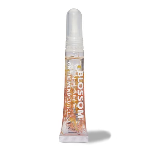 Blossom On the Mend Portable Cuticle Oil Tube for Travel with Brush Tip, Scented + Portable, Infused with Real Flowers, 0.34 fl. oz/10ml, Hibiscus