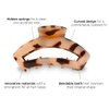 TELETIES - Tiny Open Claw Clip - Strong Grip, Bendable Teeth, Comfortable Open Cutout Design - Ideal for Thin Hair, Kids, Half-up Hairstyles - For All Hair Textures - Blonde Tortoise