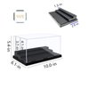 Display case for Minifigure Action Figures Blocks Dustproof , Acrylic Toys Models Display Box, Dustproof Showcase,with Movable Steps, Clear, Removable