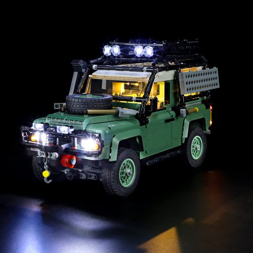 YEABRICKS LED Light for Lego-10317 Icons Land Rover Classic Defender 90 Building Blocks Model (Lego Set NOT Included)