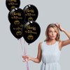 Black cheers to 53 years latex balloons, 12inch (16pcs) 53th birthday decorations party supplies for man and woman