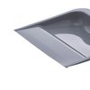 Superio Clip-On Dustpan with Rubber Lip - 10-inch Wide Durable Plastic Dust Pan with Comfort Grip Handle, (Plastic Dustpan, Grey-Multipack)