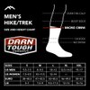 Darn Tough Merino Wool Micro Crew Cushion Sock Black, XL