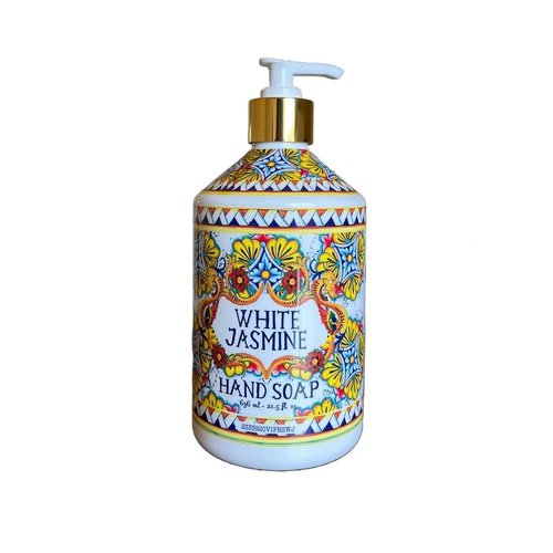 Generic Hand Soap Villa Flora Collection, 21.5 FL Oz Bottles, Sea Salt Verbena, Coconut Citrus, Orchid Vanilla, White Jasmine Scents