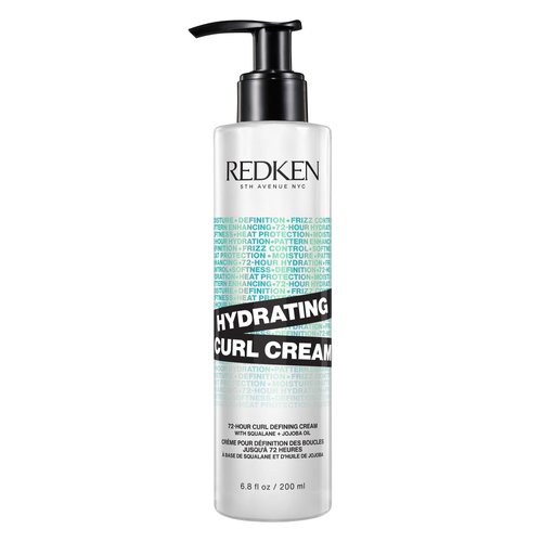 REDKEN Hydrating Curl Cream | 72-Hour Curl Defining Styling Cream | Heat Protection | Formulated with Squalane & Jojoba Oil | For Curly and Coily Hair | Silicone-Free | Paraben-Free