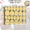 OXIZONA Nail Adhesive Tabs Strong Nail Glue Stickers for Press Ons Nails Waterproof Breathable Jelly Double Sided Adhesive Nail Tabs 10 Sheets（240 pcs）