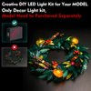 LocoLee Light Compatible with Lego Wreath 10340 Icons, Lighting Set Accessories Compatible with Lego 10340 Christmas Wreath, No Models Only Light