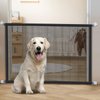 Dog Gate for Stairs Pet Gates for The House: Dogs Screen Mesh Gate for Doorways Stairways Indoor Safety 29 inch Tall, 34 inch Wide