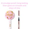 Beauty Bakerie Lollipop Liquid Eyeliner Pencil, Waterproof, Smudge Proof, Liquid Eye Liner Pen with Felt Tip Brush for Precise Eye Makeup, Waterproof Liquid Eyeliner for All Day Wear, 3.5mL, Jet Black
