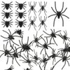 Plastic Spiders Halloween, 100 PCS Black Fake Spiders Halloween Decorations, Mini Spiders Halloween Decor Small Plastic Spiders Bulk Realistic Spider Tiny Spiders Halloween Fun bugs and Spiders Toys