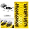 Half Lashes Corner False Eyelashes Faux Fluffy Lashes 16mm Natural Daily Look Eye Lashes Handmade Soft Reusable 10 Pairs Cross Volume Lashes Wholesale Pack CD11