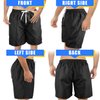 Scotamalone Mens Swim Trunks, Quick Dry Swimming Shorts 7 Inch with Mesh Lining for Swimwear, Bathing Suits Black