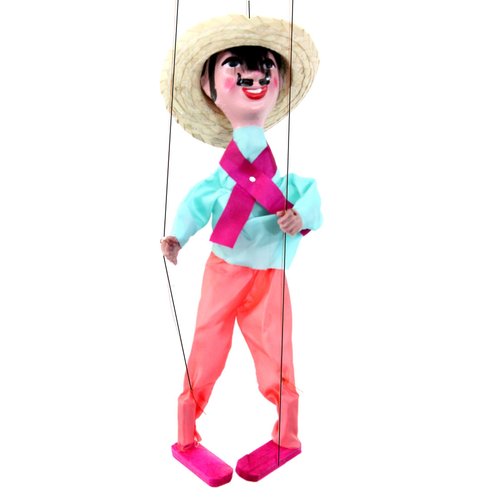 Mexican String Puppet Marionette Titere Laborer