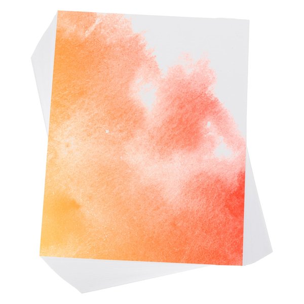 PATIKIL 100 Pcs Pure Cotton Watercolor Paper 140lb/300 GSM Water Coloring Paint Paper for Art Painting Watercolor Drawing Artist, 8x6 Inch
