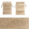 Hapdoo Lot of 100 Burlap Bags with Drawstring Gift Bags Jewelry Pouches Sacks for Wedding Party and DIY Craft, 5 x 3.5 Inches