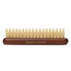 GranNaturals Hand Size Soft Bristle Teasing Brush for Slick Back Hair, Backcombing, Edge Control, Smoothing Baby Hairs to Create Volume and Sleek Hairstyle - White Bristles