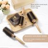 BRUSHZOO Round Brush for Blow out, Round Hair Brush for Women Men Styling Curling Straightening, Wooden Round Brush AddShine Volume (2.8 Inch)