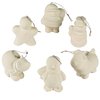 Ceramic Christmas Ornaments to Paint (12 Pack) Crafts for Adults & Kids, DIY Design Your Own Ornaments to Paint by 4E's Novelty
