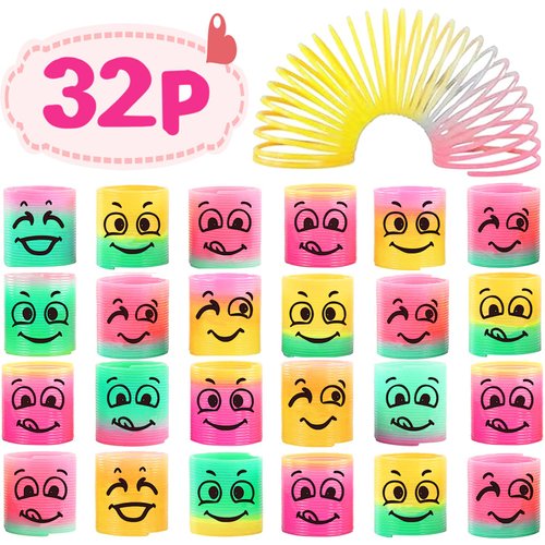 AZEN 32 Pcs Mini Spring Party Favors for Kids 3-5 4-8, Goodie Bags Stuffers for Birthday Party, Classroom Prizes Kids Prizes, Small Bulk Toys Gifts