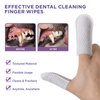 HICC PET Teeth Cleaning Wipes for Dogs & Cats, Remove Bad Breath by Removing Plaque and Tartar Buildup No-Rinse Dog Finger Toothbrush, Disposable Gentle Cleaning & Gum Care Pet Wipes, 100 Counts