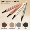 4PCS 3D Eyebrow Tattoo Pencil with 4 Forks, Waterproof and Sweatproof Magic Eyebrow Pen, Makeup Eyebrow Pen, Drawing Eyebrow Pen Pointed Eyebrow Pencil, Suitable For Women'S Use.