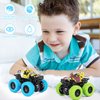 M SANMERSEN 2 Pack 360° Rotating Monster Truck Toys for 3-5 Year Old Boys and Girls - Toddler Car Toys Gifts