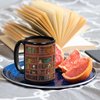 2IMT Library Bookshelf Mug Gifts For Book Lovers Women - Library Coffee Mug Book Coffee Mug Book Mug Book Club Cup Bookish Items Bookworm Mug Librarian Book Lovers Gifts for Readers Writer Black 15oz